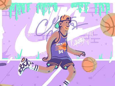 Airmax cb34 airmax basketball digitalart dribbble huionfeature illustration nike photoshop