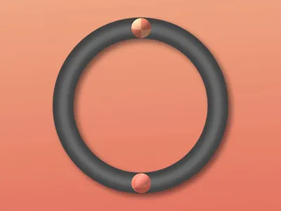 Bumping Circles 2d animation after affects animation bounce bump circles design gradient motion design