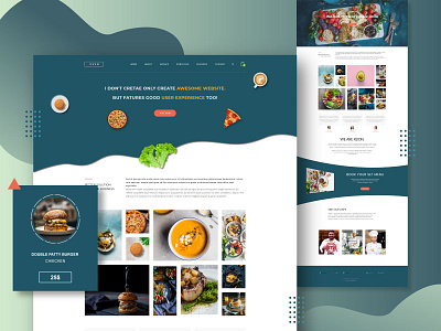 UI Design for Restaurant Website burger coffee food food app pizza responsive web design restaurant ui design user experience user interface web ui web ui design website design website ui design wireframe