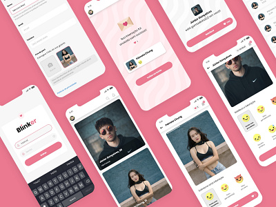 Blinker: dating app app dating dating app datingapp design mobile mobile design mobile ui ui ui design uidesign ux ux design