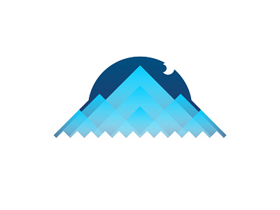 08 #DailyLogoChallenge blue daily dailylogo dailylogochallenge degrade design flat icon illustrator logo logo design minimal moon mountain mountain logo mountains ski vector