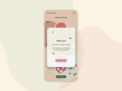 Daily UI 016 - Pop up / overlay daily ui 016 dailyui food delivery app mobile app design overlay popup ui ui design user interface design