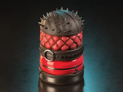 Love Hurts 3d 3dart bdsm bigmac burger c4d cheeseburger cinema4d fastfood fetish hamburger latex leather motiongraphics octane otoy realism spikes