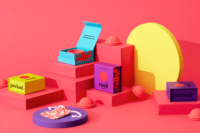 Nixit art direction bold branding branding and identity colorful design designsake designsake studio feminine care illustration menstruation modern nixit packaging packaging design period care photography product design san francisco wellness