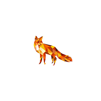 fox logo animal art beautyful design fox geomatric icon illustration logo vector