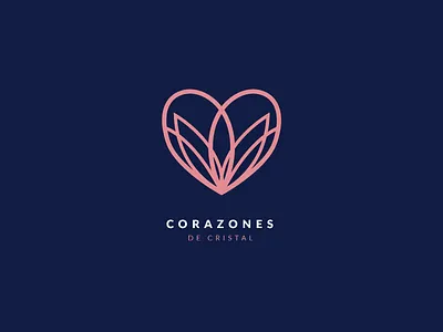 Corazones de Cristal brand brand design brandbook branding corazon crystal design design art designer designers fundation heart identity branding logo logo design logotype love lover smile ui