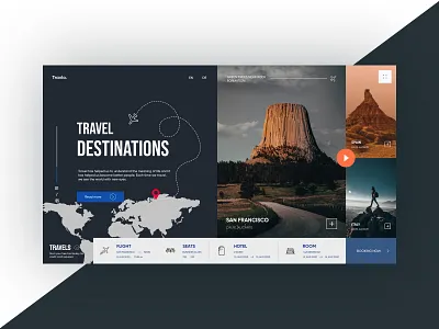 Travels booking booking clean design flights travel travel agency traveling typography ui