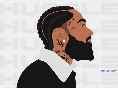 Nipsey Hussle adobe adobe illustrator african african american black black art black artist crenshaw design inspiration digital art graphic design hip hop illustration illustrator los angeles nipsey nipsey hussle rap vector women in illustration