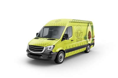 Vehicle Wrap Avoil avocado brand identity design extra virging oil fleet graphics green icon logo mexico oil van vehicle vehicle wrap vinil