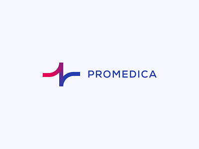 Promedica Logo Concept animation bpm branding clean concept design ekg flat graphic design health healthcare heart heart rate line logo medical minimal motion redesign vector