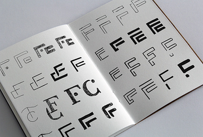 FC sketches brand identity branding graphic design logo mortgage loans process sketchbook