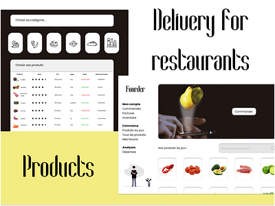 Dashboards Foorder @blackandwhite @daily ui @dashboard @design @restaurant @simple @ui @ux