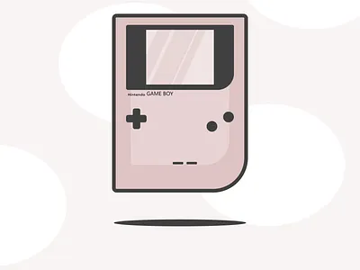 Gameboy affinity branding design flat games illustration nintendo nostalgia pink ui