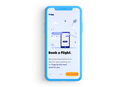 Tripp App Oboarding 2 app illustration ui ux