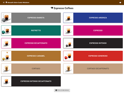 Nescafe Dolce Gusto Webstore - Category bean coffee dolce gusto ecommerce nescafe website webstore