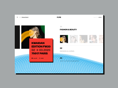 FU’RE colors design eye fashion fure magazine minimal ui ux web