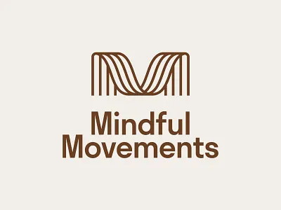 Mindful Movements brand branding identity logo m logo pilates