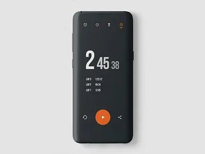 Clock App UI design concept