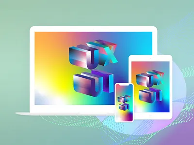 UX UI Wallpaper - FREE - 3d art design freebie ui ux wallpaper