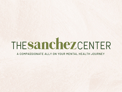 The Sanchez Center branding branding concept color palette concept design logo rejected logo rejected logos therapy typography