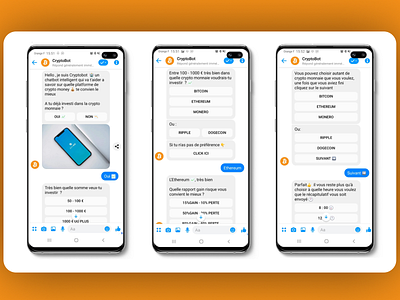 CryptoBot ChatBot 2d app chat chatbot crypto crypto wallet cryptocurrency design investment minimal ui ux