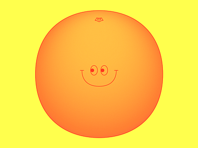 Something Orange fruit orange smiley