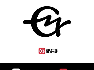 Creative Magazine logo branding design logo logotype typography vector