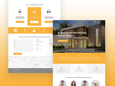 Single Page Web Layout business website design icon inspiration typography ui ux web