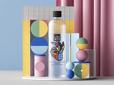 Arto Life Water 3d abstract c4d cinema4d colors design geometric illustration octane octanerender paper pattern petertarka photoshop product productdesign render ui uiux web