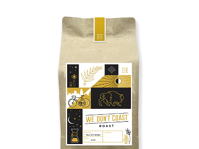 Hardy Coffee Co Package Design benson bicycle bike bison branding chemex coast coffee coffee roaster coffee shop decaf hardy illustration local moon omaha package design packaging roast sun