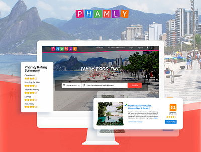 PHAMLY branding design illustrator photoshop typography ui ux website