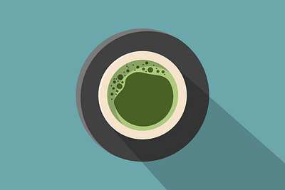 Matcha Flat Design flat design flat illustration matcha