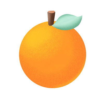 Orange fruit fruit illustration fruit logo orange