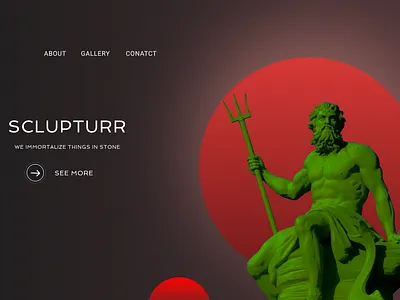 Sclupturr figma photoshop startup ui uiux web web design website website design