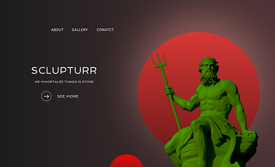 Sclupturr figma photoshop startup ui uiux web web design website website design