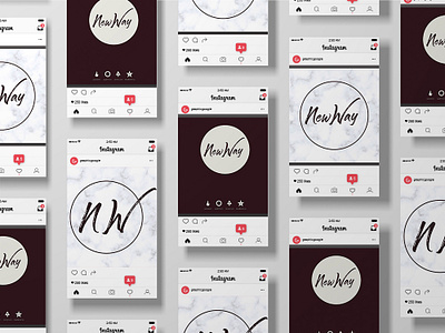 Instagram Ad Design branding design flat icon illustration illustrator logo minimal typography web