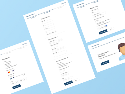 Credit Card Form bank button checkbox credit card design dropdown form radio button ux uxdesign web