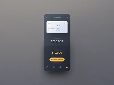 Payment Concept app app design card concept dark payment payment app ui yellow