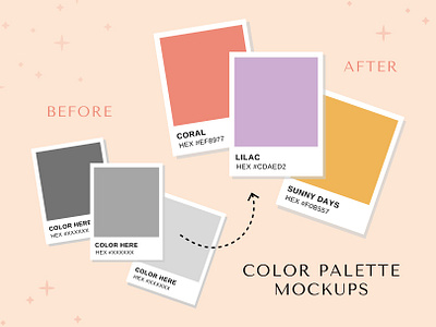 Color Swatch Mockup | Canva by Ciera Holzenthal on Dribbble