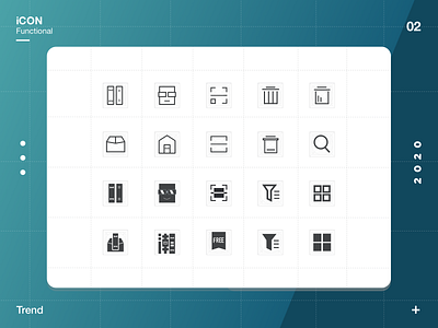 一组功能性图标改版设计 design icon illustration typography ui ux