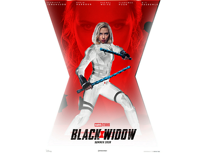 Black widow poster colour grading colourful comical comics design editing illustration manipulation poster poster design poster work superhero