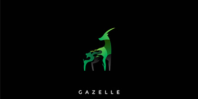 gazelle logo animal branding character design gaming gazelle icon identity illustration illustrator logo minimal vector