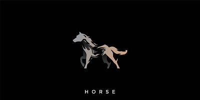 horse logo design animal branding character design gradient graphic graphic design head horse horse logo icon illustration illustrator logo minimal nature silhouette sport stallion vector
