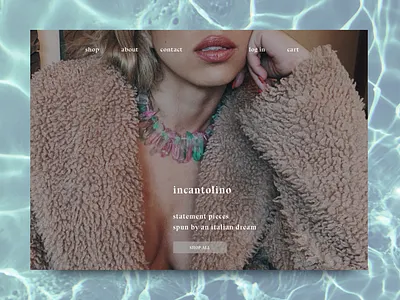 Daily UI 003 - Landing Page 003 branding daily ui 003 daily ui challenge dailyui desktop jewelry landingpage web