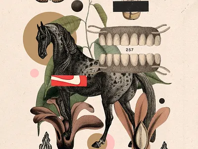 Me tuve que adaptar al darme cuenta que no estaba entre humanos animals butterfly collage illustration plants