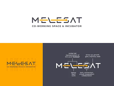 Melesat brand branding identity logo logo designer minimal minimalist typography wordmark