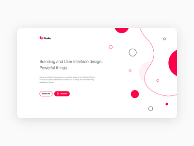 Picolor website clean creative design hero image pink typography ui ui design ux ux design vector web webdesign website website concept website design websites