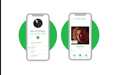 Spotify Bright Theme adobexd dailychallenge mobile spotify ui ux