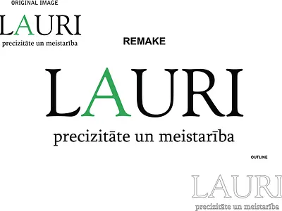 Lauri Logo Ramake design illustration logo remake vector