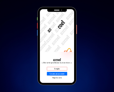 Login Screen [ AXCOEL ] agency app design axcoel creative icon illustration ios learn logo portfolio. theme ui ux vector website